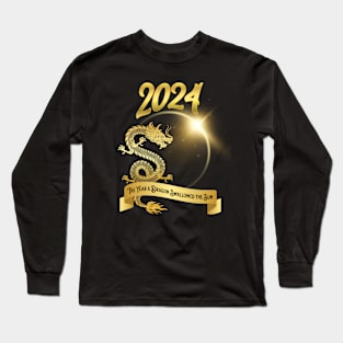 2024 Year of the Dragon Solar Eclipse Long Sleeve T-Shirt